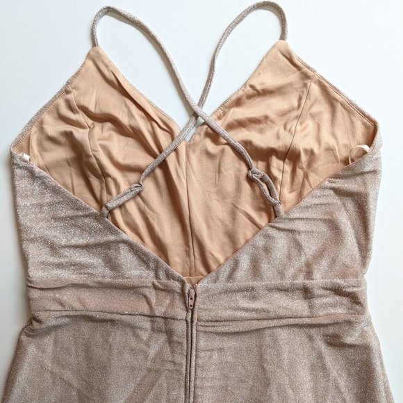Party! Nude Shimmer Maxi Dress -Last one! - Picture 7 of 7